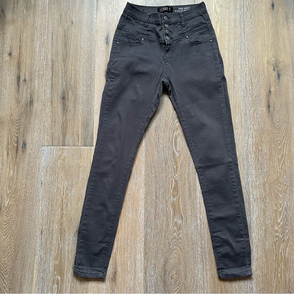 Vienna Jeans Grey Skinny Jeans High Waist Casual Denim - Size 9 - Picture 5 of 15